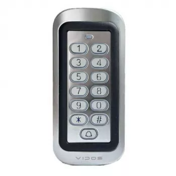 VIDOS ZS47-MF kombinēta spynas su klaviatūra ir RFID skaitytuvu, IP65, 2000 vartotojų, 12V DC