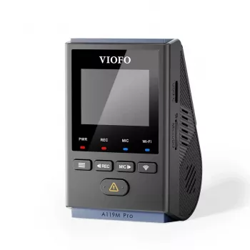 VIOFO A119M Pro 2K QHD Vaizdo Registratorius su Sony STARVIS 2 IMX675, Įmontuotu GPS ir Wi-Fi, Super Kondensatoriumi, 140° Matymo Kampu, 1.5 colio Ekranu
