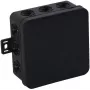 VIPLAST V7 Klik paviršiaus montavimo jungiamųjų dėžutė, tuščia, 12 įvadų, juoda, IP54, 100x100x41 mm