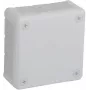VIPLAST VP-41 paviršinė jungiamoji dėžutė, tuščia, 12 kabelių įvadų, balta, IP55, 98x98x42 mm