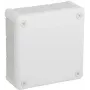 VIPLAST VP-51 paviršinė tuščia prijungimo dėžutė, 12 kabelių įvadų, balta, IP55, 118x118x46 mm
