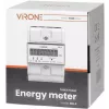 Virone EM-3 3 fazių elektros skaitiklis, 80A, 3 moduliai, DIN bėgelis TH-35mm