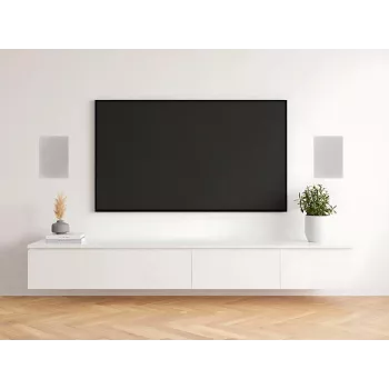 Vivolink In-Wall garso kolonėlių pora 60W 2-Way 6.5 inch žemų dažnių garsiakalbis Silk Dome tweeter White (VLSPIW60W)