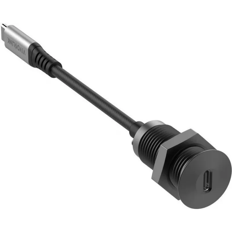 Vivolink USB-C Desk Socket Black su 0,3 m USB-C laidu