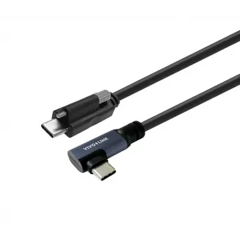 Vivolink USB-C į USB-C kampinis laidas profesionaliam naudojimui (PROUSBCMMS8A)