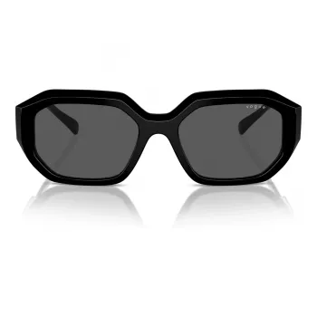 VOGUE VO5554S-W4487 Moteriški „Cat Eye“ akiniai nuo saulės juodi/pilki 54mm