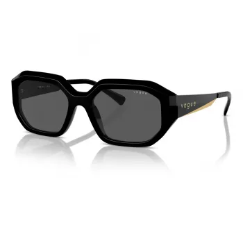 VOGUE VO5554S-W4487 Moteriški „Cat Eye“ akiniai nuo saulės juodi/pilki 54mm