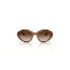 VOGUE VO5576SB15081 Moteriški katinuko formos akiniai nuo saulės Havana Brown Gradient