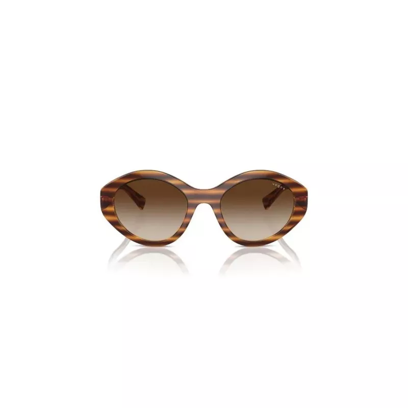 VOGUE VO5576SB15081 Moteriški katinuko formos akiniai nuo saulės Havana Brown Gradient