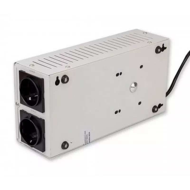 Volt Polska 5AVRZS1000 AVR 1000VA Slim automatinis įtampos reguliatorius - 600W, 2 lizdai, LCD