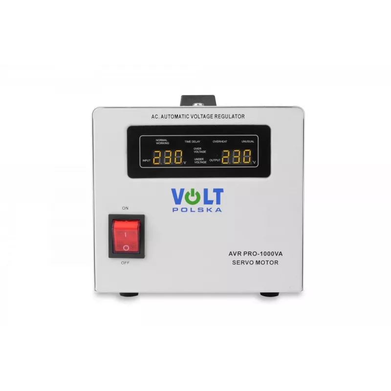 Volt Polska AVR Pro 1000VA Servo įtampos stabilizatorius su ±3% tikslumu