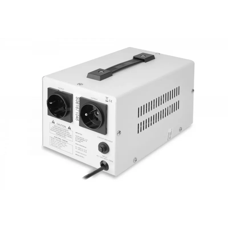 Volt Polska AVR Pro 1000VA Servo įtampos stabilizatorius su ±3% tikslumu