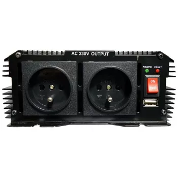 VOLT POLSKA IPS 1700/3400 gryno sinuso keitiklis 12V DC į 230V AC, 1700W nuolatinė / 3400W didžiausia galia
