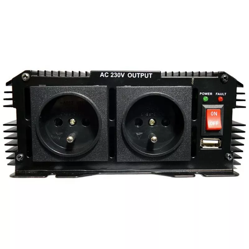 VOLT POLSKA IPS 1700/3400 gryno sinuso keitiklis 12V DC į 230V AC, 1700W nuolatinė / 3400W didžiausia galia