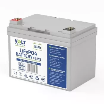 VOLT POLSKA LiFePO4 akumuliatorius 12,8V 33Ah 30A