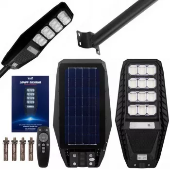 VOLT POLSKA saulės lempa PIONEER 240 su 15W saulės baterija ir nuotolinio valdymo pulteliu