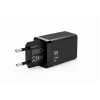 Voltage GaN Charger 67W sieninis įkroviklis, PD 3.0 / QC 3.0, 2x USB-C & 1x USB-A, EU kištukas, juodas