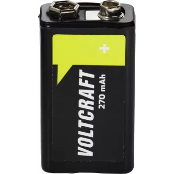 VOLTCRAFT 9 V blokinė įkraunama baterija NiMH 270 mAh 8,4 V paruošta naudoti 1 vnt. (VC-17665965)