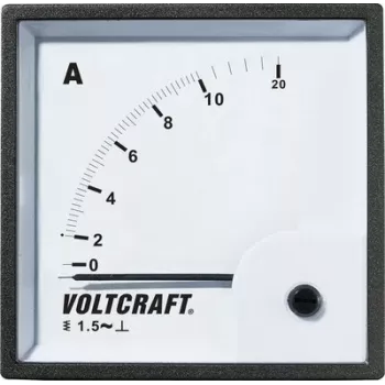 VOLTCRAFT AM-72X72/10A analoginis skydinis ampermetras 10A AC su judančios geležies sistema
