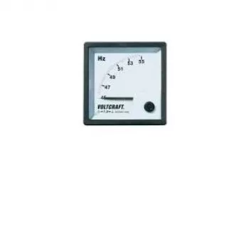 VOLTCRAFT AM-72X72/50HZ analoginis skydinis dažnio matuoklis 45-55 Hz, 400 V AC, judančios ritės, 72x72 mm