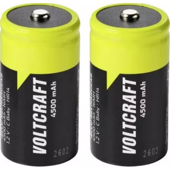 VOLTCRAFT Baby (C) NiMH akumuliatoriai 4500 mAh 1,2 V, paruošti naudoti, 2 vnt. VC-17275485
