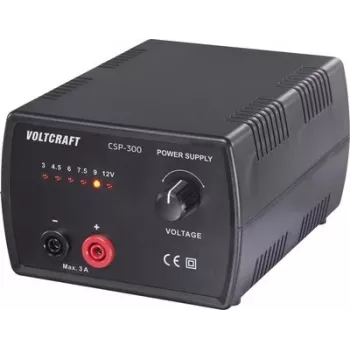 VOLTCRAFT CSP-300 universali perjungiamoji maitinimo sistema, pasirenkama 3-12 V DC, 3 A maks., 36 W, 1 išėjimas, maitinama iš tinklo VC-17192775