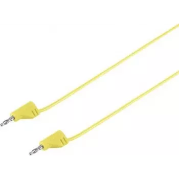 VOLTCRAFT Itin lankstus matavimo laidas [2 mm lamelinis kištukas – 2 mm lamelinis kištukas] 0,6 m geltonas MSB-200 2,2 A (VC-8557690)