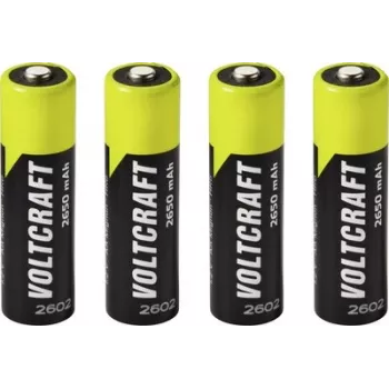 VOLTCRAFT Mignon AA NiMH akumuliatorius 2650 mAh 1,2 V, paruoštas naudoti, 4 vnt. VC-17275465