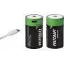 VOLTCRAFT Mono (D) Li-Ion akumuliatorius 6000 mAh 1,5 V, 2 vnt. su USB-C įkrovimu (VC-17275580)