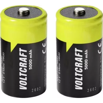 VOLTCRAFT Mono (D) NiMH akumuliatorius 5000 mAh 1.2 V Ready to Use, 2 vnt. (VC-17275495)