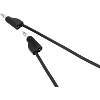 VOLTCRAFT MSB-100 juodas 1 m matavimo laidas su 4 mm bananų kištukais CAT III 1000V CAT IV 600V 19A VC-15443090