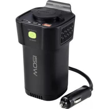 VOLTCRAFT MSW 150-12 Automobilinis keitiklis į 230 V su USB, 150 W, modifikuota sinusoidė