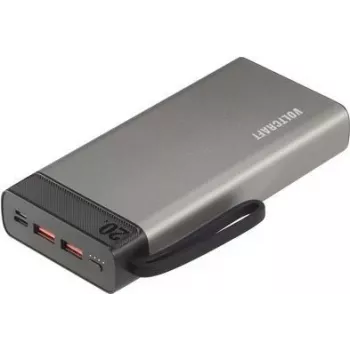 VOLTCRAFT PB-20-PD3.0 nešiojamas įkroviklis (power bank) 20000 mAh Power Delivery LiPo pilkas-juodas VC-12918120