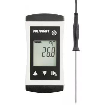 VOLTCRAFT PTM 100 + TPT-203 temperatūros matuoklis su Pt1000 zondu, -200 iki +450 °C, IP65