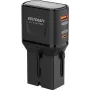 VOLTCRAFT UC-1C1A35W01 35W kelioninis sieninis įkroviklis USB-C PD ir USB-A Quick Charge, juodas, su EU/UK/US adapteriais VC-17792720