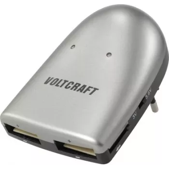 VOLTCRAFT VC-15228900 Li-Ion mygtukinių elementų įkroviklis, 2 lizdų, 3/3.6 V, apsauga nuo perkrovimo