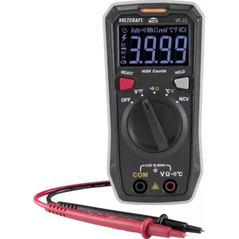 VOLTCRAFT VC-22 skaitmeninis multimetras CAT III 600 V, 4000 counts VC-11899610