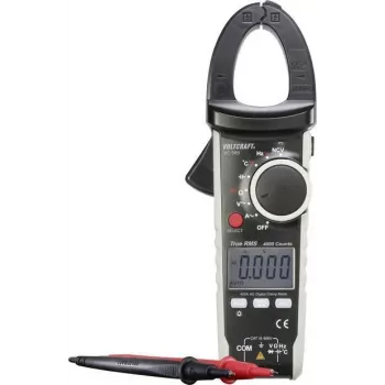 VOLTCRAFT VC585-ISO skaitmeniniai replės (clamp meter) su True RMS, CAT III 600V, 4000 rodmenų, ISO kalibruotos