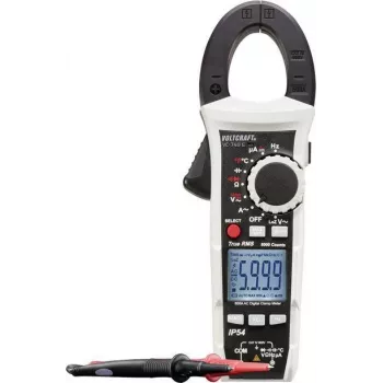 VOLTCRAFT VC740 skaitmeninis srovės matuoklis (clamp meter) su True RMS, 600 A, ISO kalibruotas, IP54, CAT IV 600 V VC-8473105