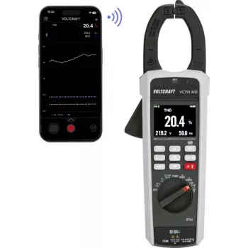 VOLTCRAFT VC791 True RMS skaitmeninis srovės matuoklis (clamp meter) CAT III 1500 V / CAT IV 600 V, 6000 counts, AC/DC 1000 A VC-15078320