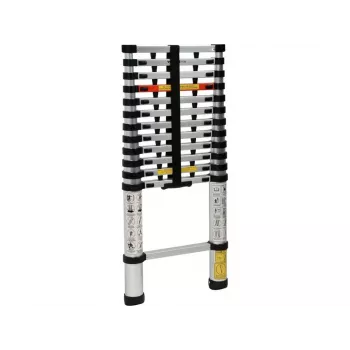 VOREL Telescopic Ladder 3,8m 13 Rungs Aluminum Alloy EN 131