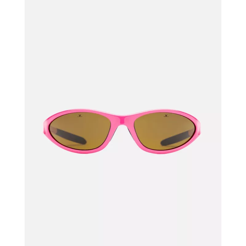 VUARNET A150X072121 Unisex akiniai nuo saulės – stačiakampis acetatinis rėmelis, pilki mineralinio stiklo lęšiai, 60/20/145 mm