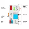 WAGO 750-348 ECO CANopen lauko magistralės sujungimo modulis, D-sub 9 kontaktų, 24 VDC, DIN bėgeliui, pilka