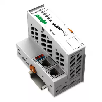 WAGO 750-354 EtherCAT lauko magistralės mova, 100 Mbit/s, 24 VDC, DIN bėgelis