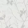 Tapetai Belle 122433 White/Silver Floral Trail, 10,05 m x 53 cm