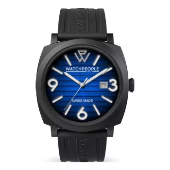 WATCHPEOPLE Women's 700992 Analoginis Kvarcinis Laikrodis 45mm Juodas Ciferblatas Natūrali Oda