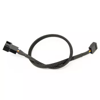 Watercool 4-Pin PWM ilginimo laidas, juodas - 30cm