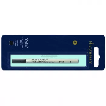 Waterman Rollerball šerdis juoda smulki – 1 lizdinė pakuotė