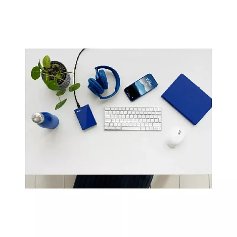 WD My Passport 2TB nešiojamasis išorinis kietasis diskas (USB 3.2 Gen 1, kobalto mėlynos spalvos)