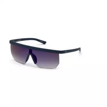 WEB EYEWEAR MAN Akiniai nuo saulės WE0221-91X Stačiakampis acetatinis rėmelis juodas pilki lęšiai 54mm